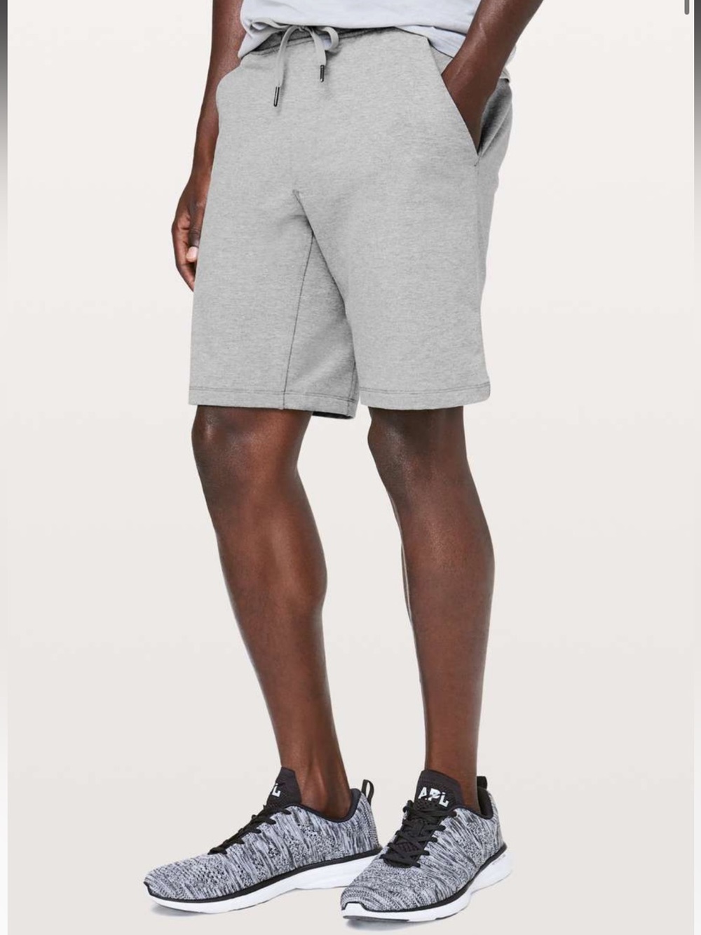 Lululemon Sz L Men’s City Sweat Shorts *9.5"
Heathered Grey Athletic Drawstring